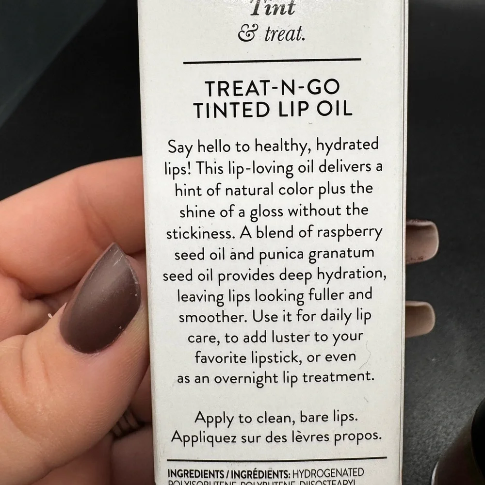 NWT Laura Geller Treat-N-Go Tinted Lip Oil - Cruch Time- minor box damage